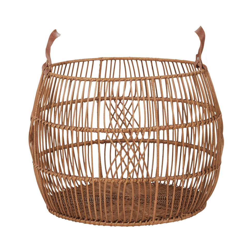 Rattan Iron Basket