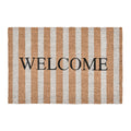 Doormat Striped Welcome
