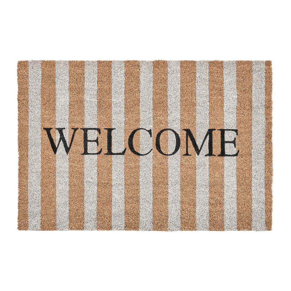 Doormat Striped Welcome