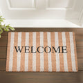 Doormat Striped Welcome