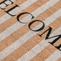 Doormat Striped Welcome