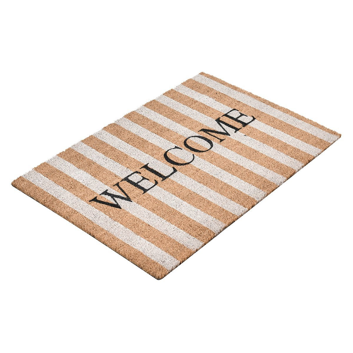 Doormat Striped Welcome