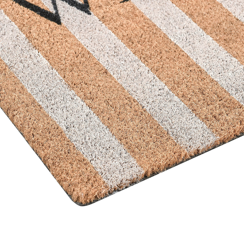 Doormat Striped Welcome