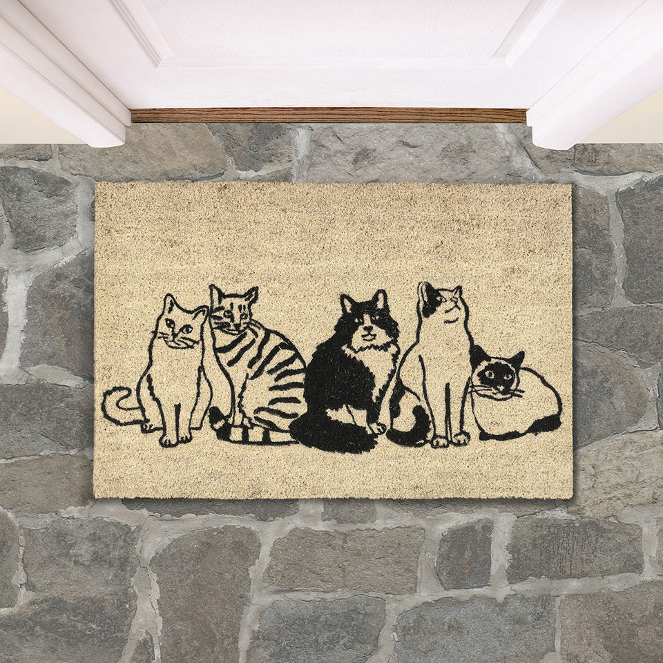 Doormat Kitty Crew
