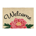 Doormat Peony Welcome