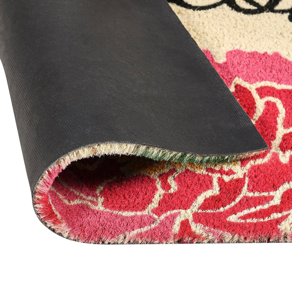 Doormat Peony Welcome