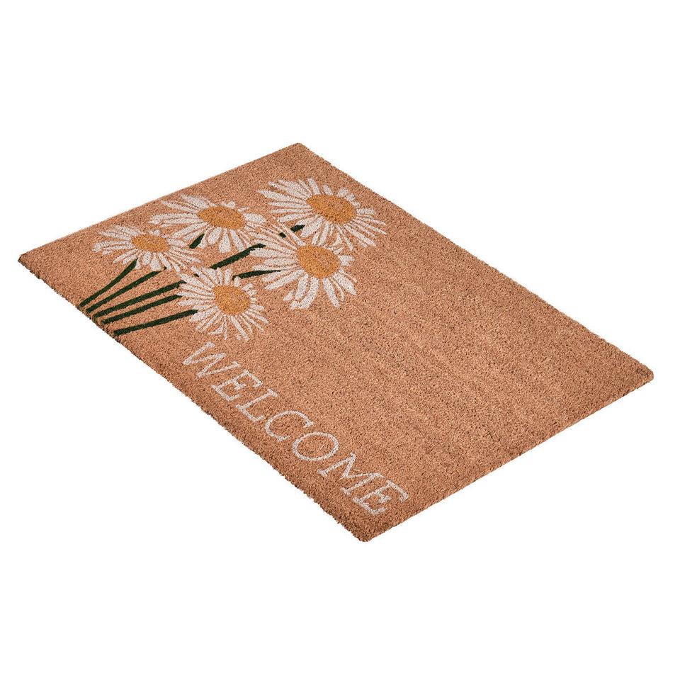 Doormat Daisy Welcome