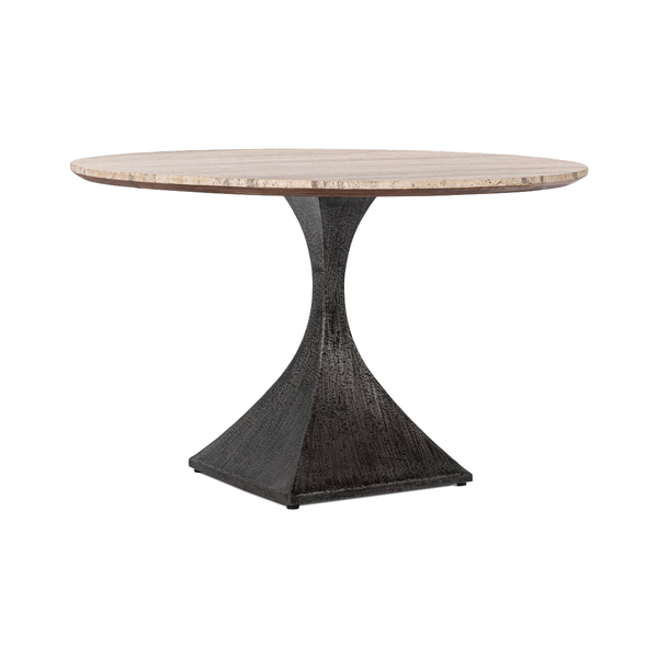 Baltic Travertine/Stone Round Dining Table