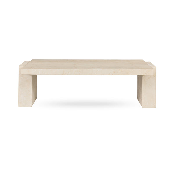 Rizza Marble Rectangle Coffee Table lifestyle