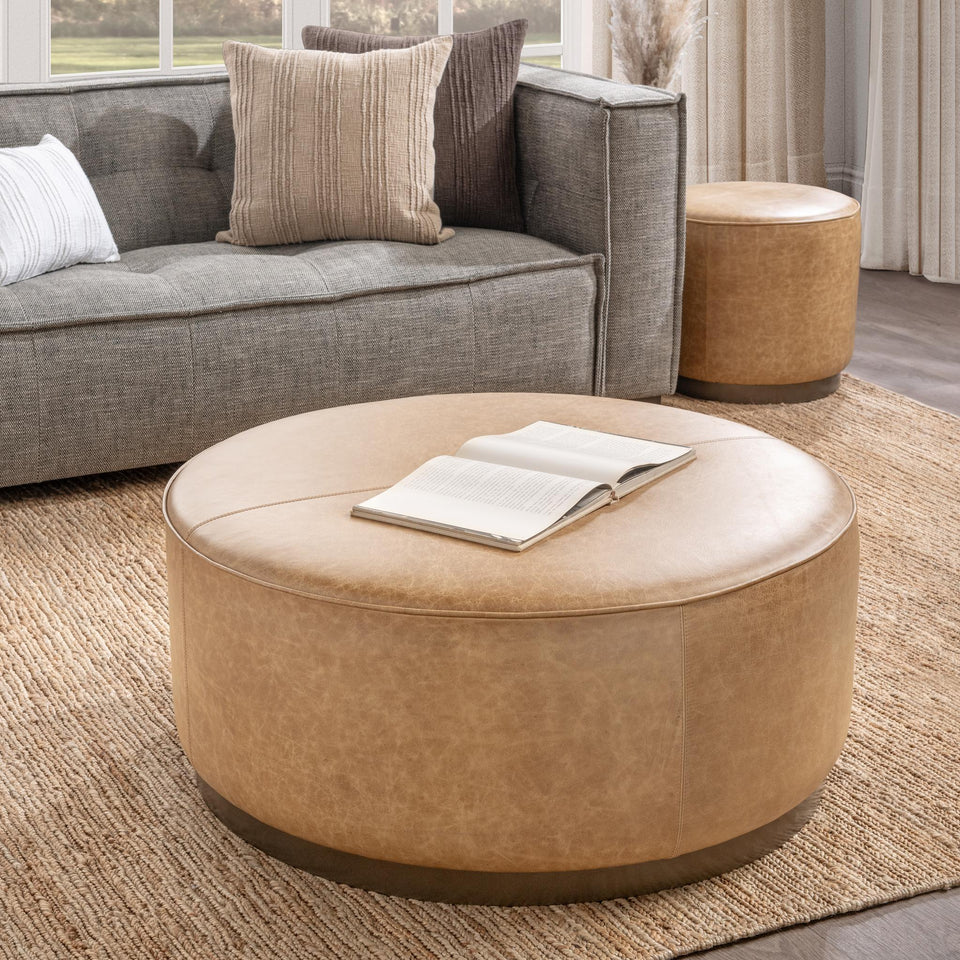 Clair Round Ottoman
