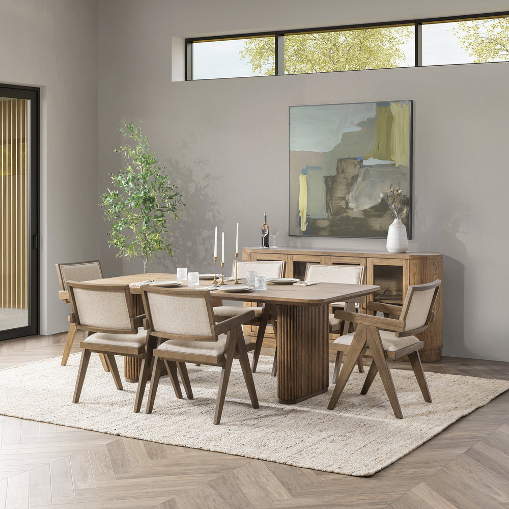 Vander Dining Table - Tawny Brown lifestyle