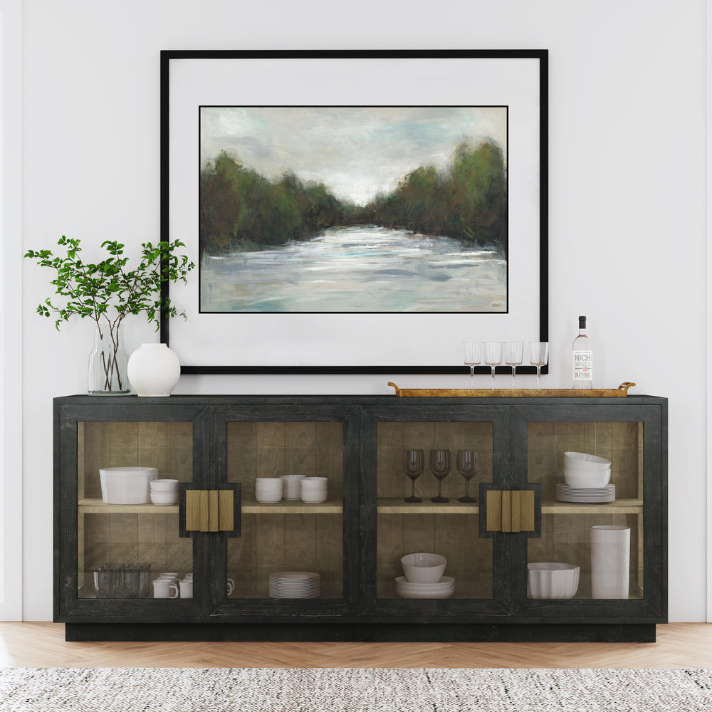 Larson 4 Door Cabinet - Carbon Black lifestyle
