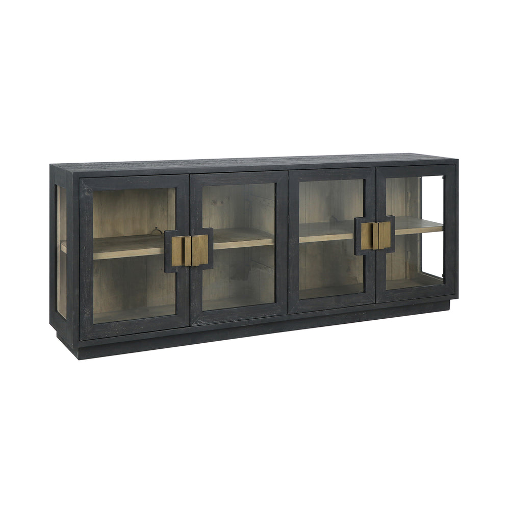 Larson 4 Door Cabinet - Carbon Black