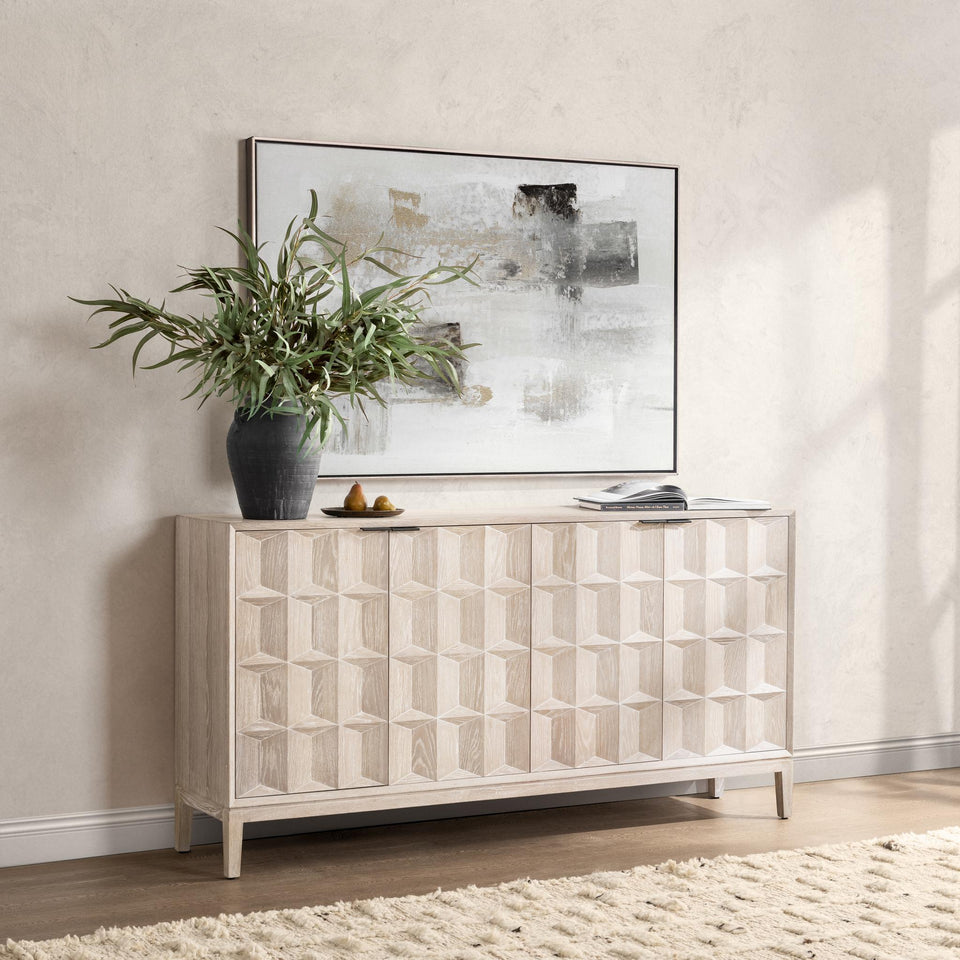 Mira Oak Wood Cabinet