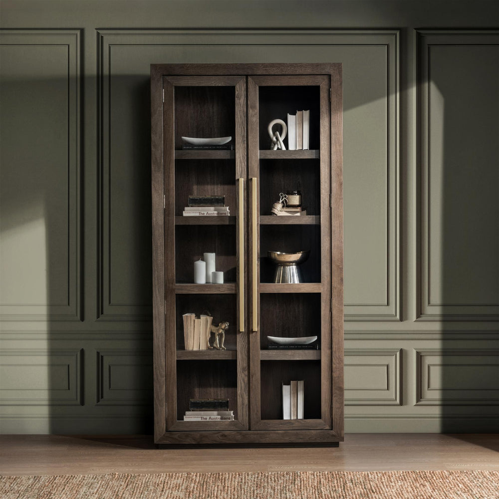 Bradley Display Cabinet - Landmark Brown lifestyle
