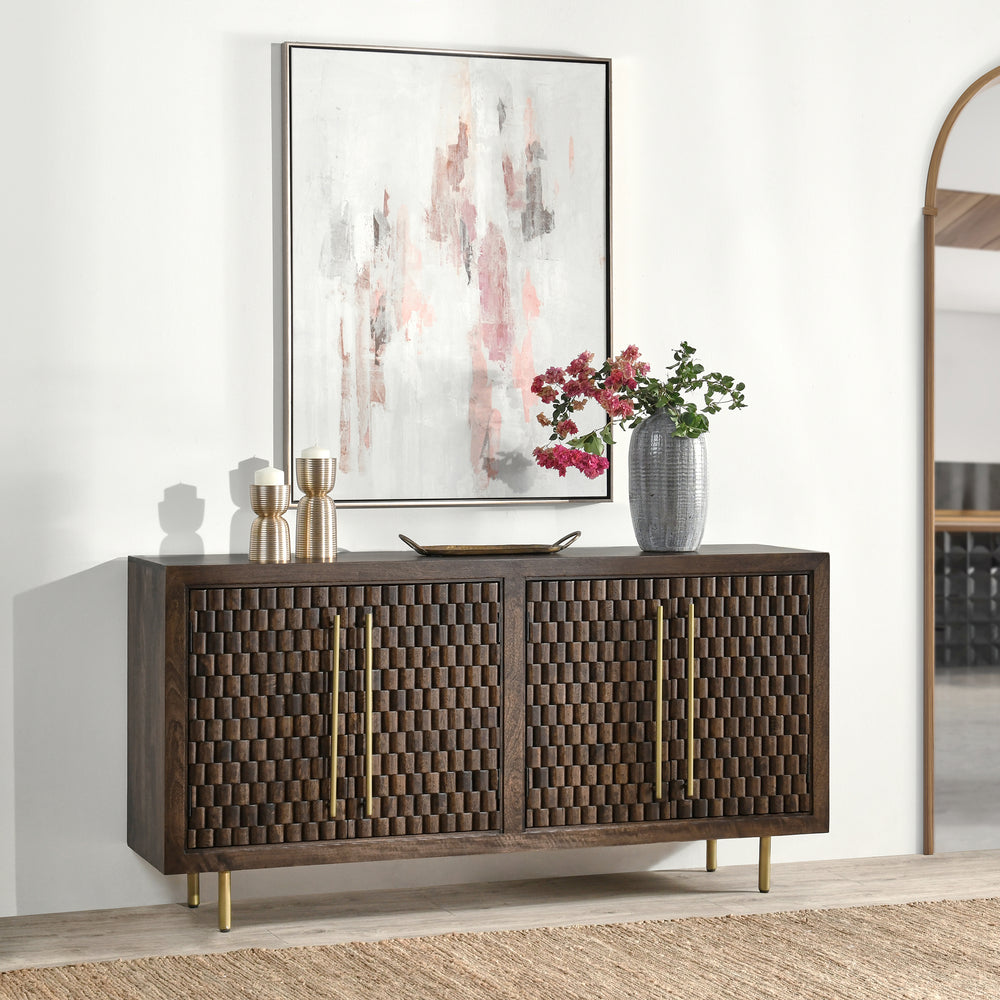 Norwood 4 Door Buffet - Bark Brown lifestyle
