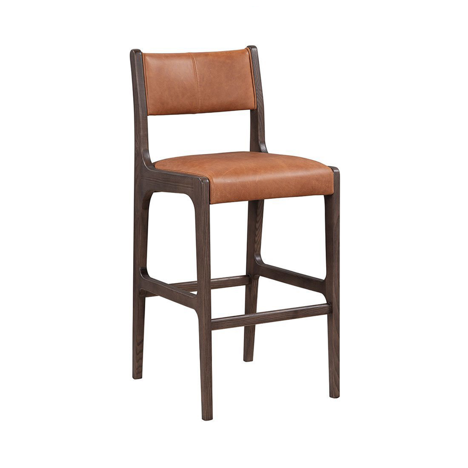 Wayne Leather Bar Stool