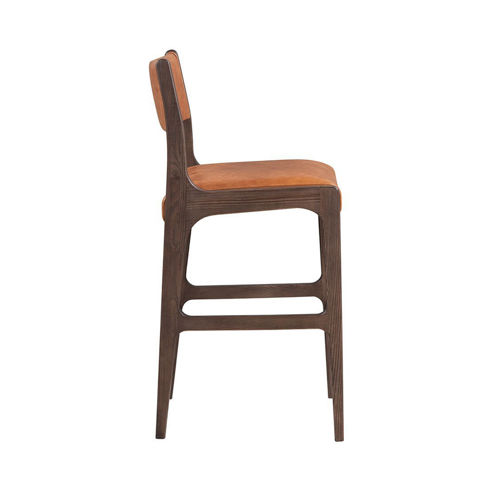 Wayne Leather Bar Stool