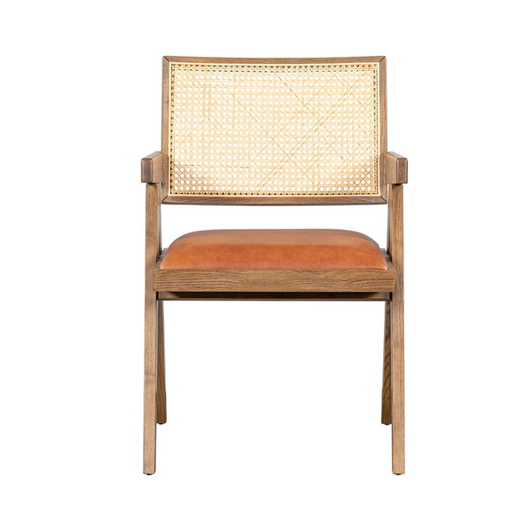 Douglas Leather Seat Dining Chair lifestyle