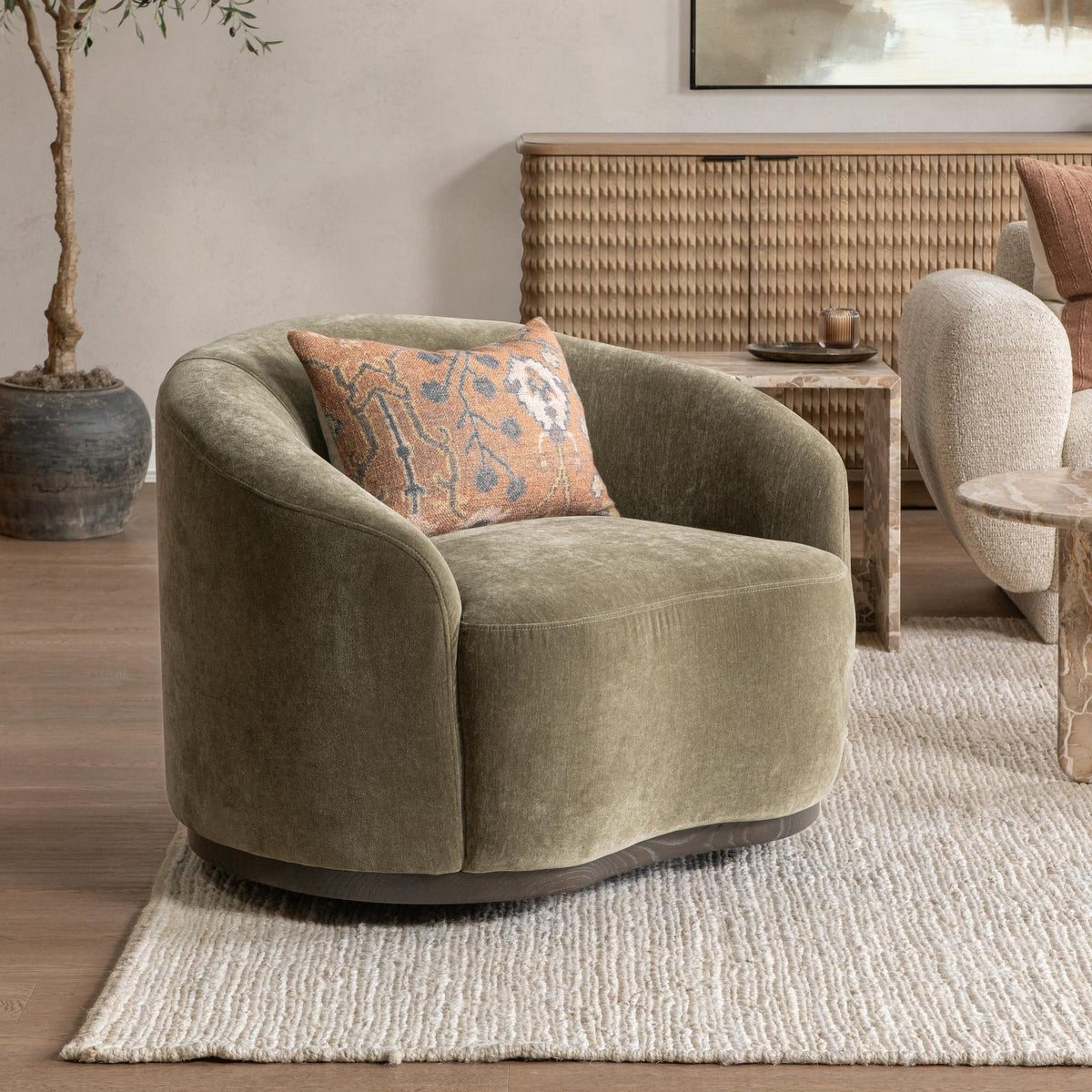 Beverly Swivel Accent Chair