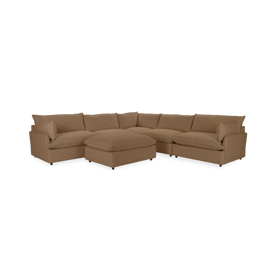 Caplan 6 Piece Sectional with Ottoman