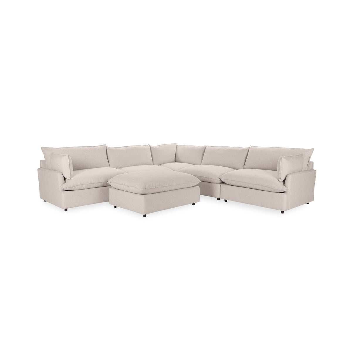 Caplan 6 Piece Sectional with Ottoman
