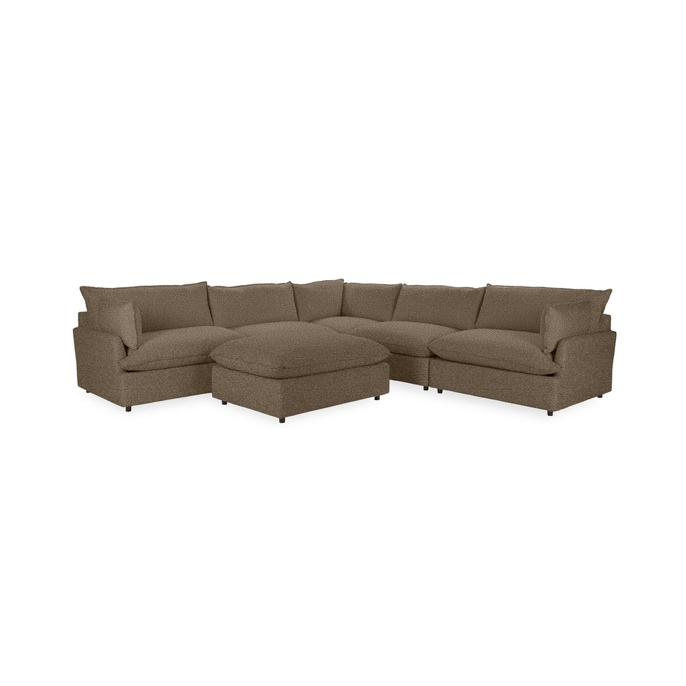 Caplan 6 Piece Sectional with Ottoman