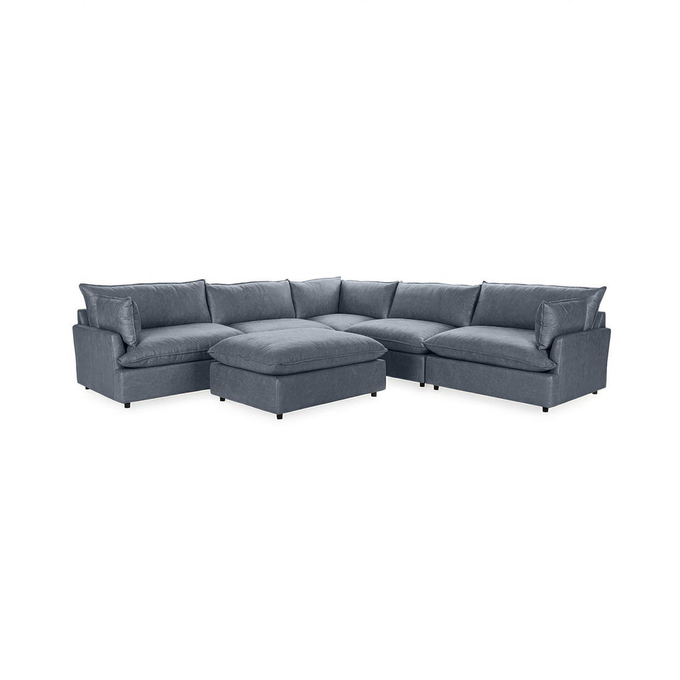 Caplan 6 Piece Sectional with Ottoman