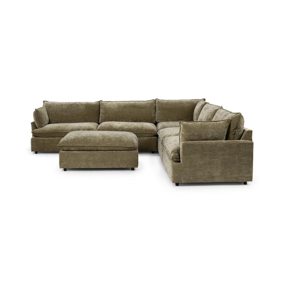 Caplan 6 Piece Sectional with Ottoman