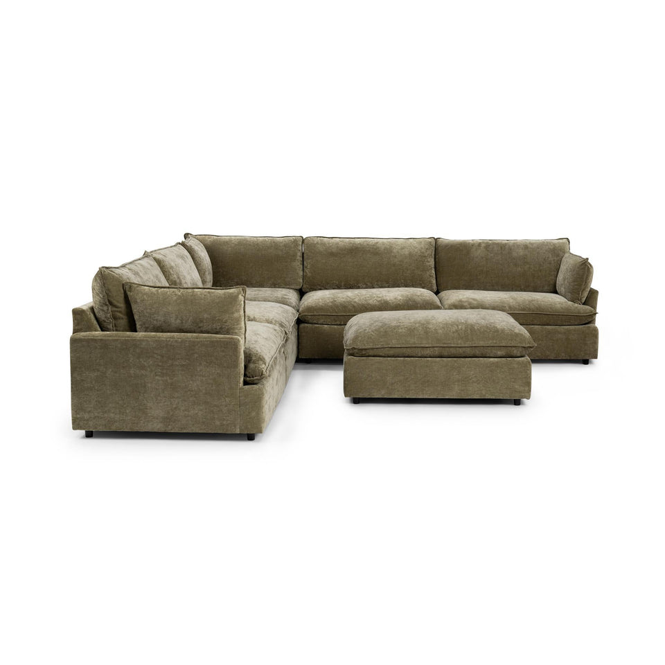 Caplan 6 Piece Sectional with Ottoman