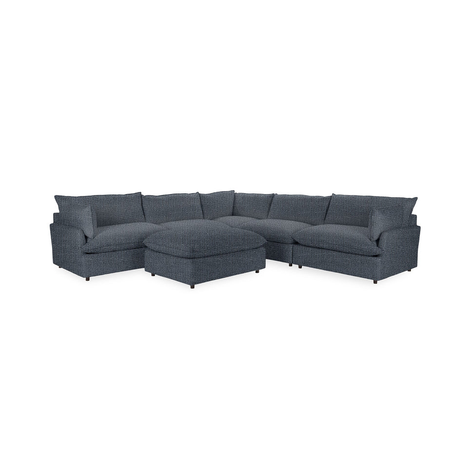 Caplan 6 Piece Sectional with Ottoman