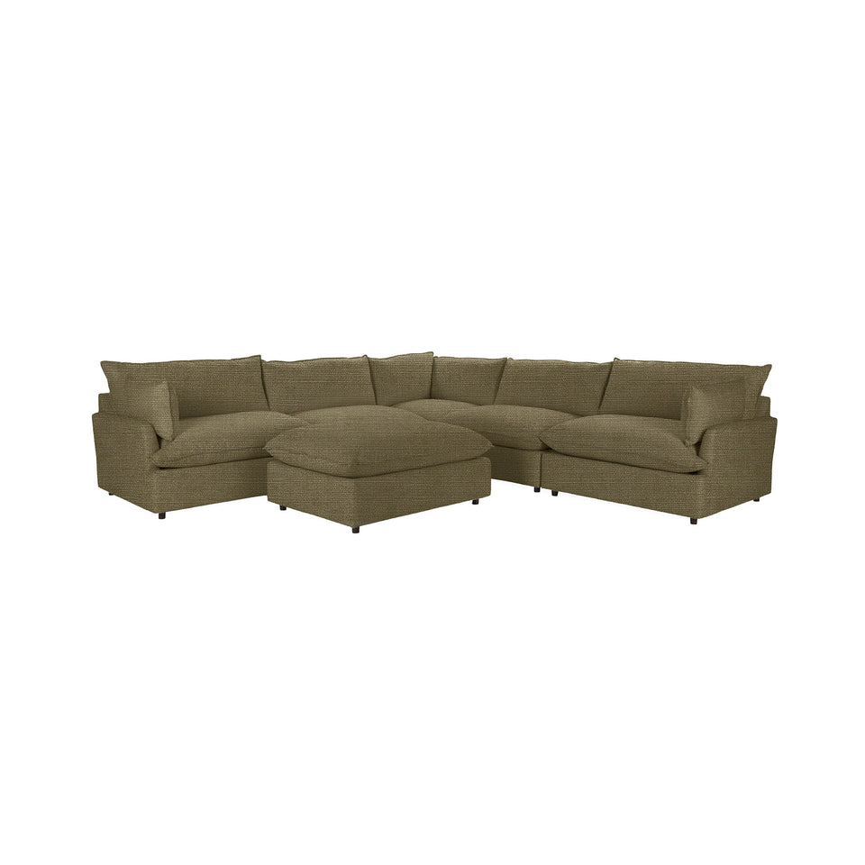 Caplan 6 Piece Sectional with Ottoman