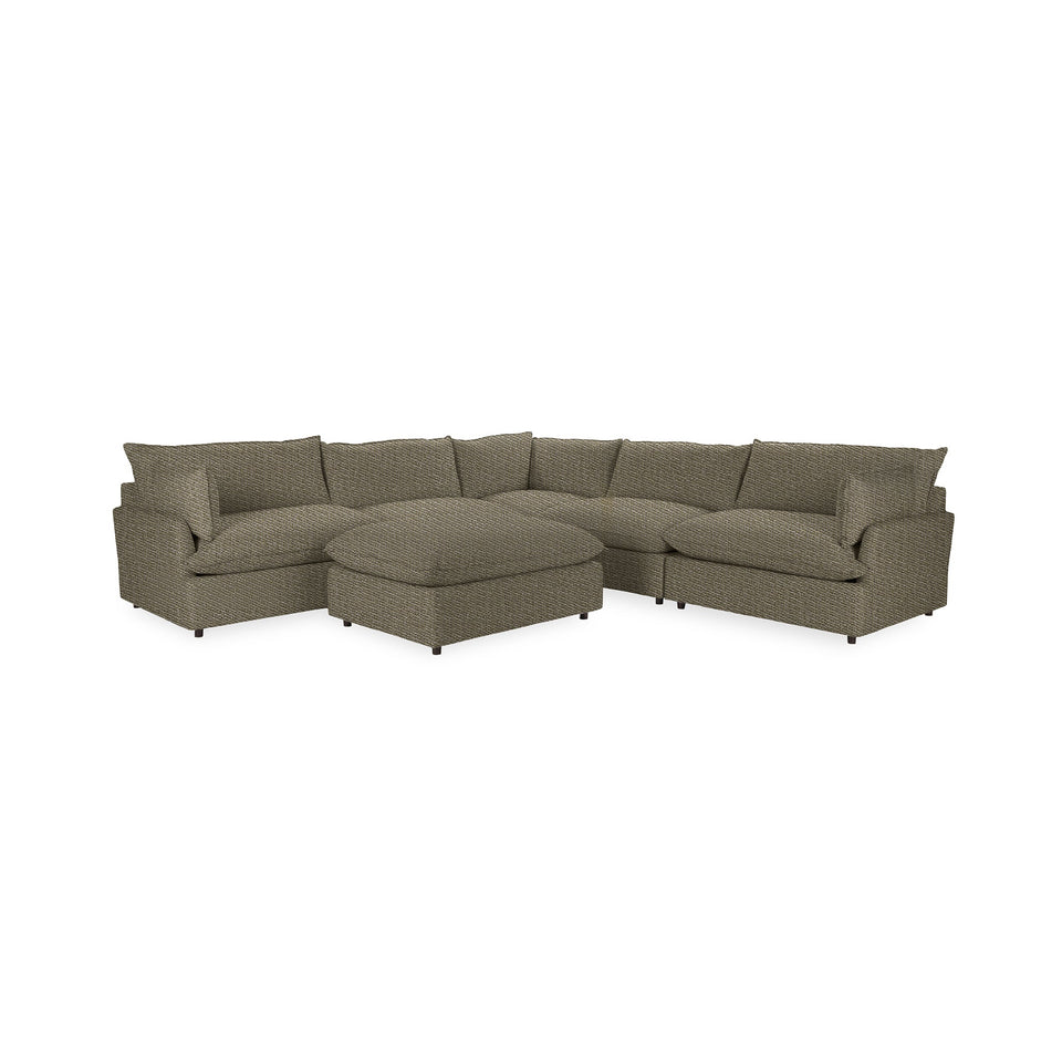 Caplan 6 Piece Sectional with Ottoman