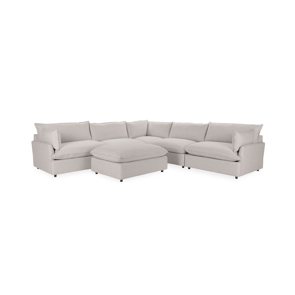 Caplan 6 Piece Sectional with Ottoman