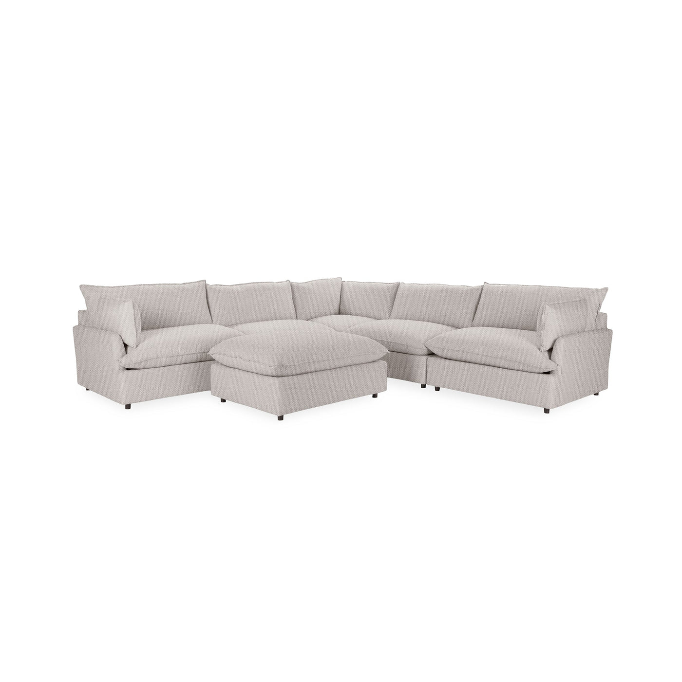 Caplan 6 Piece Sectional with Ottoman