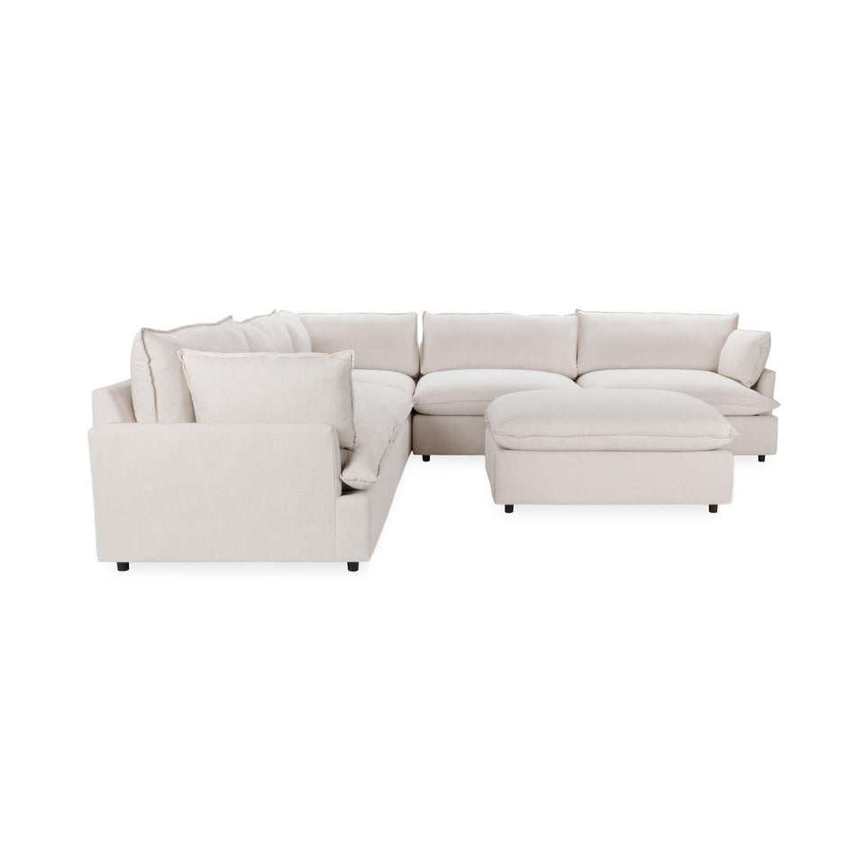 Caplan 6 Piece Sectional with Ottoman