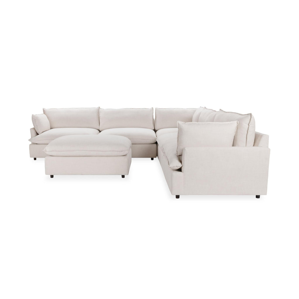 Caplan 6 Piece Sectional with Ottoman
