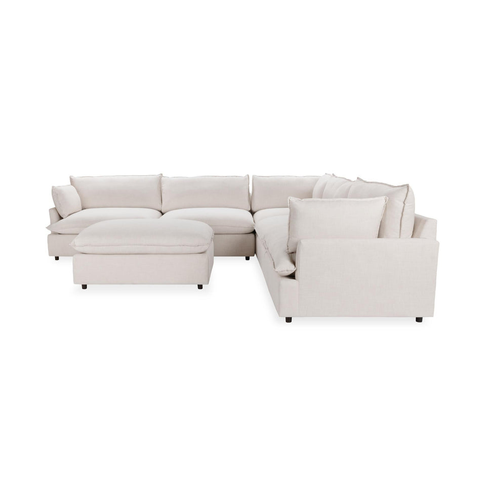 Caplan 6 Piece Sectional with Ottoman
