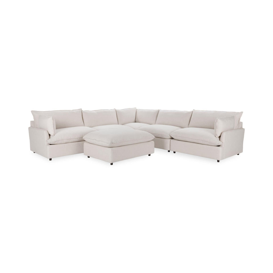 Caplan 6 Piece Sectional with Ottoman