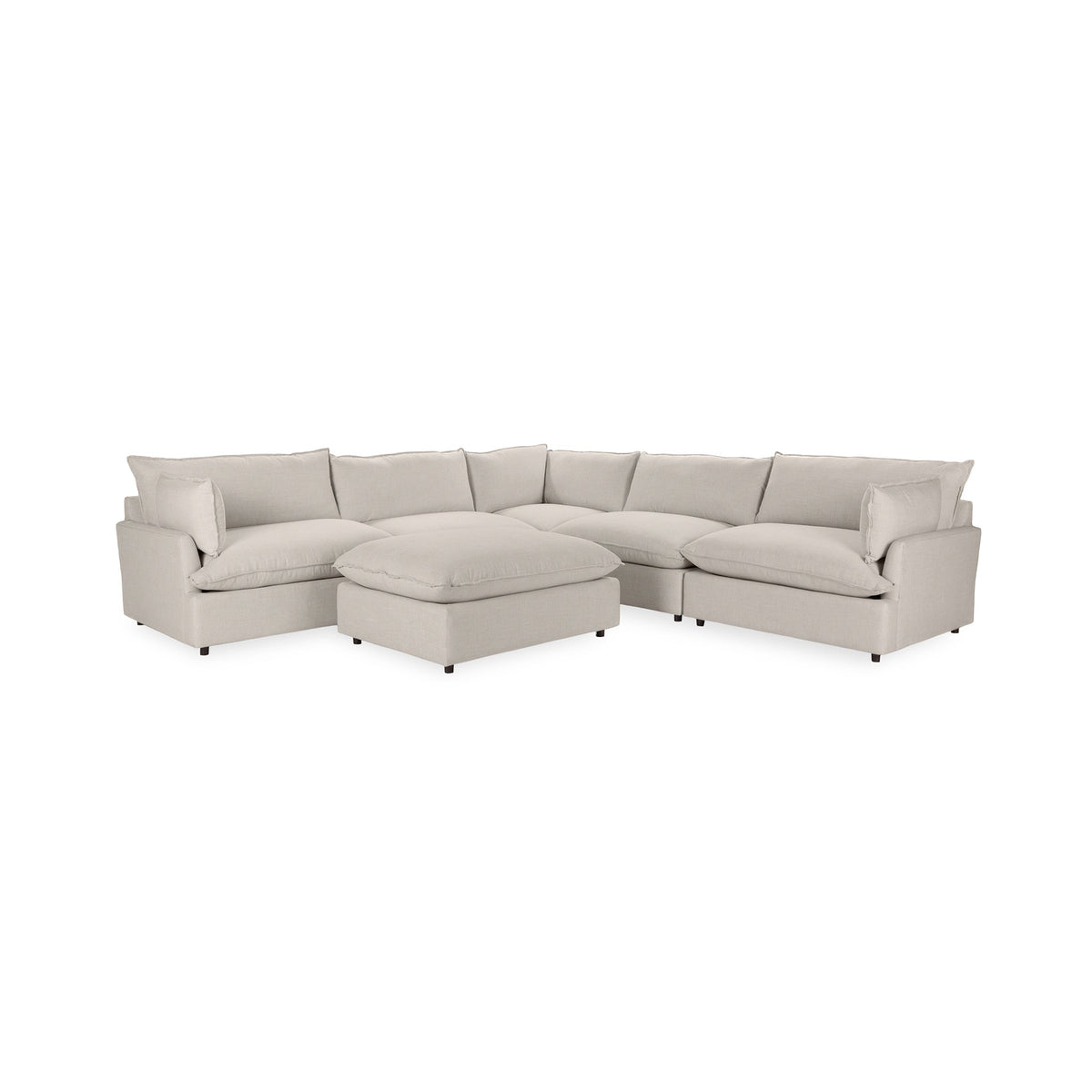 Caplan 6 Piece Sectional with Ottoman
