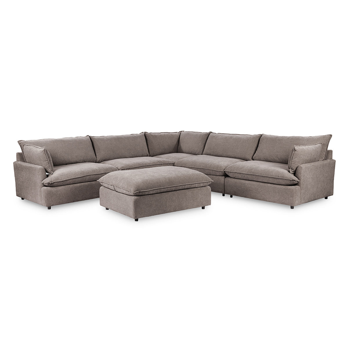 Caplan 6 Piece Sectional with Ottoman