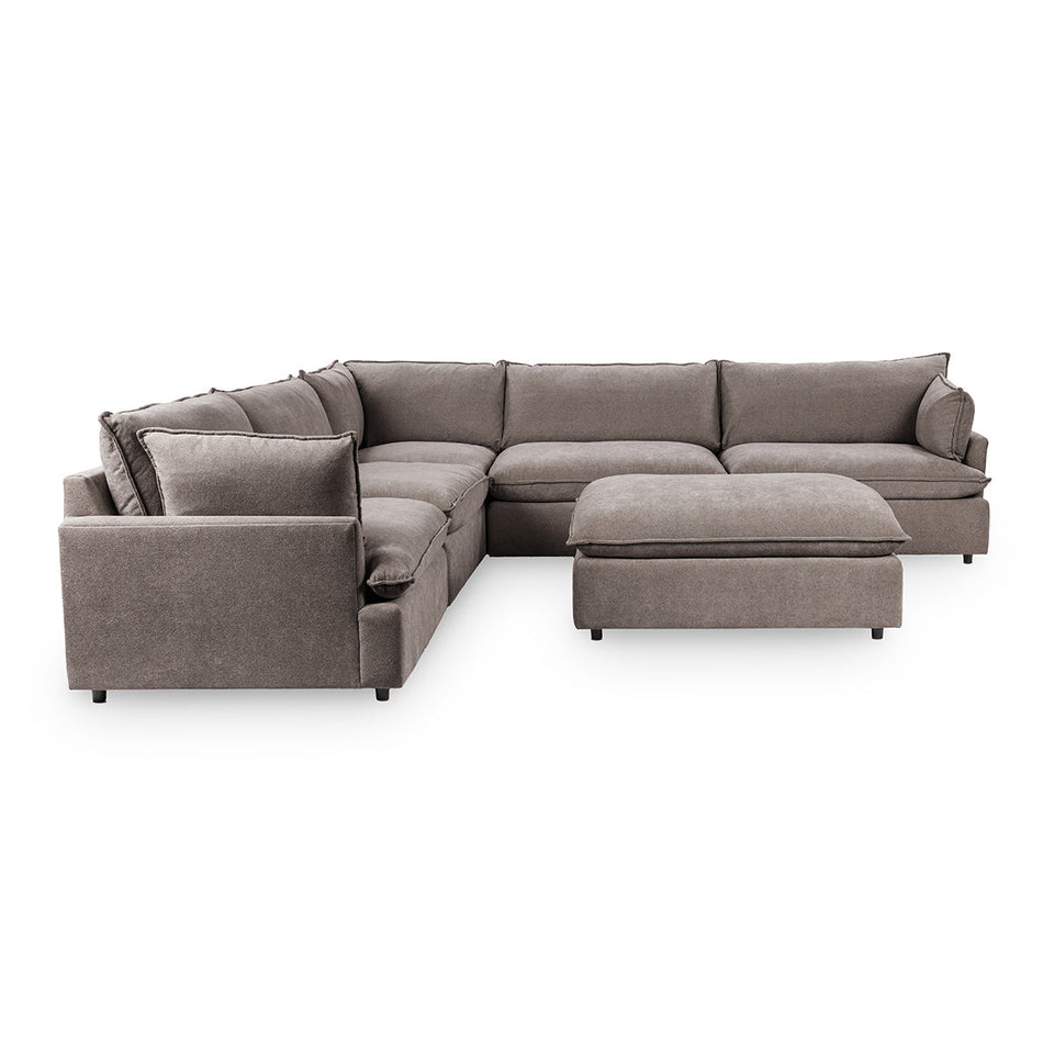 Caplan 6 Piece Sectional with Ottoman