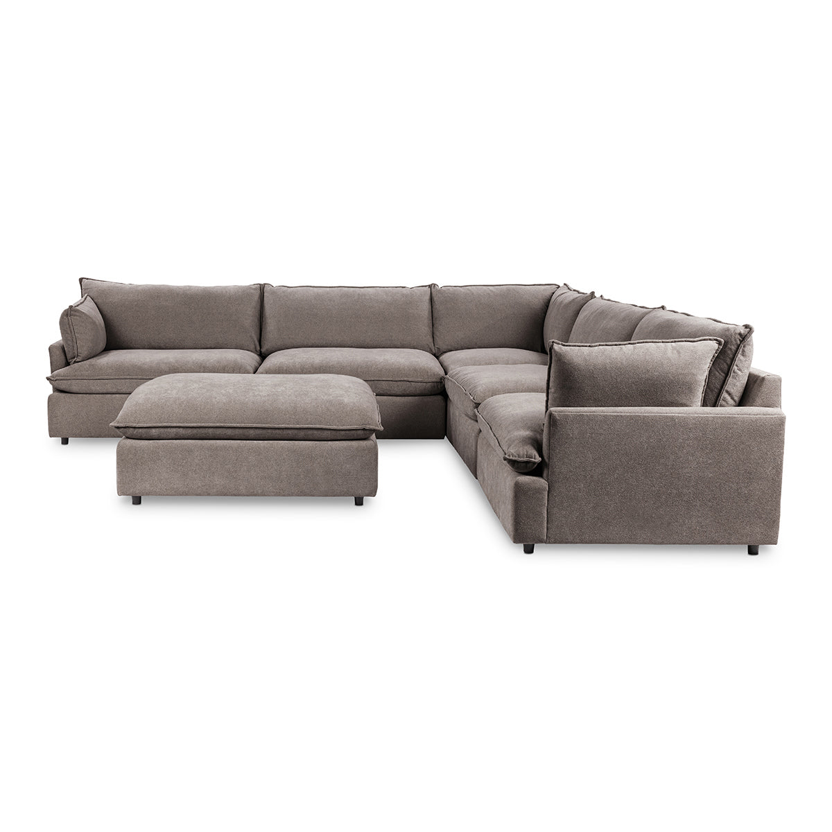 Caplan 6 Piece Sectional with Ottoman
