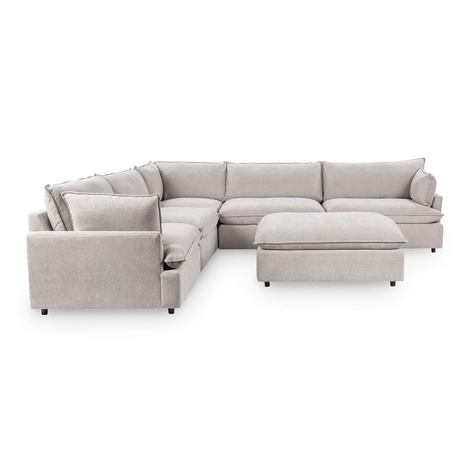 Caplan 6 Piece Sectional with Ottoman