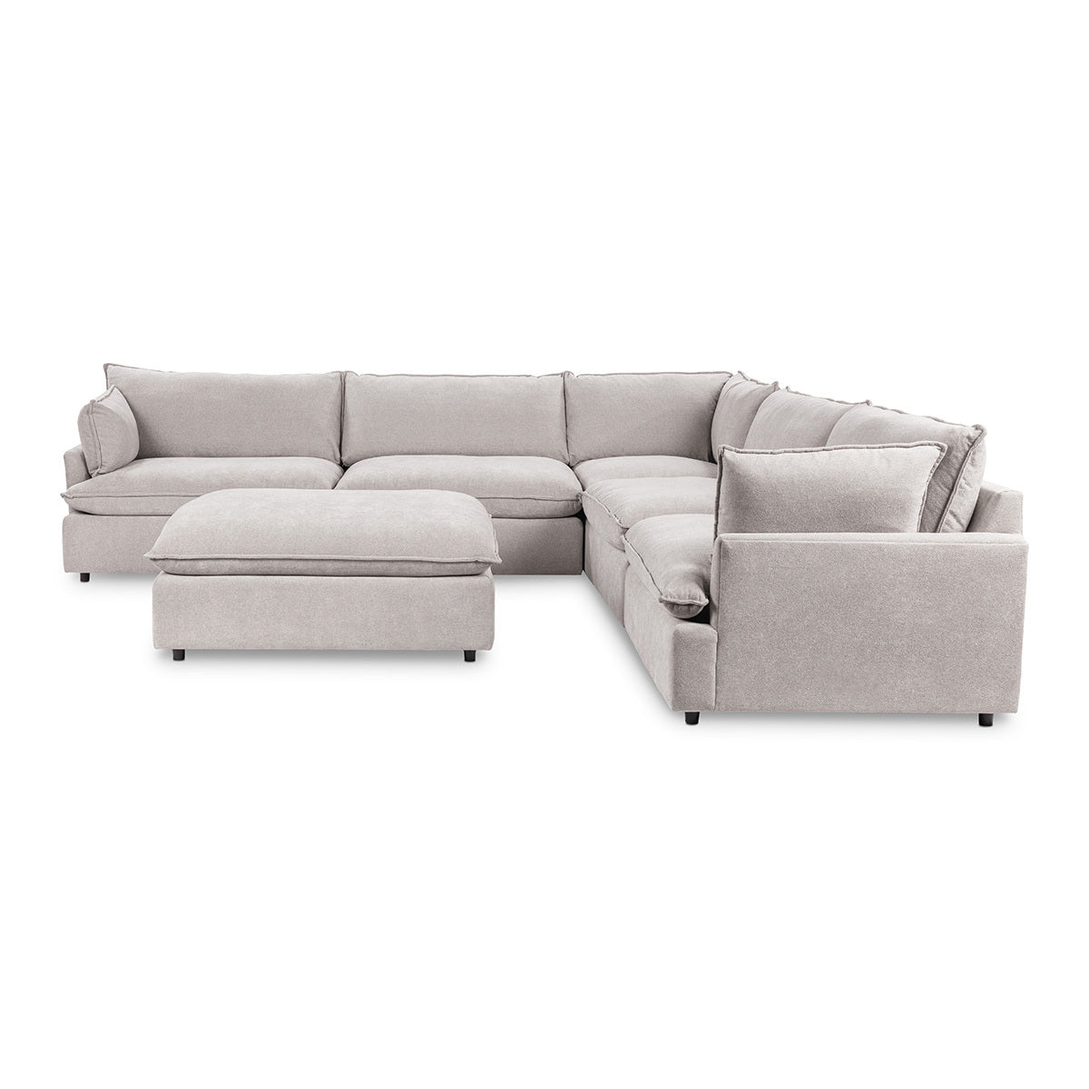 Caplan 6 Piece Sectional with Ottoman