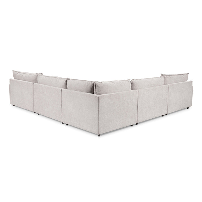 Caplan 6 Piece Sectional with Ottoman