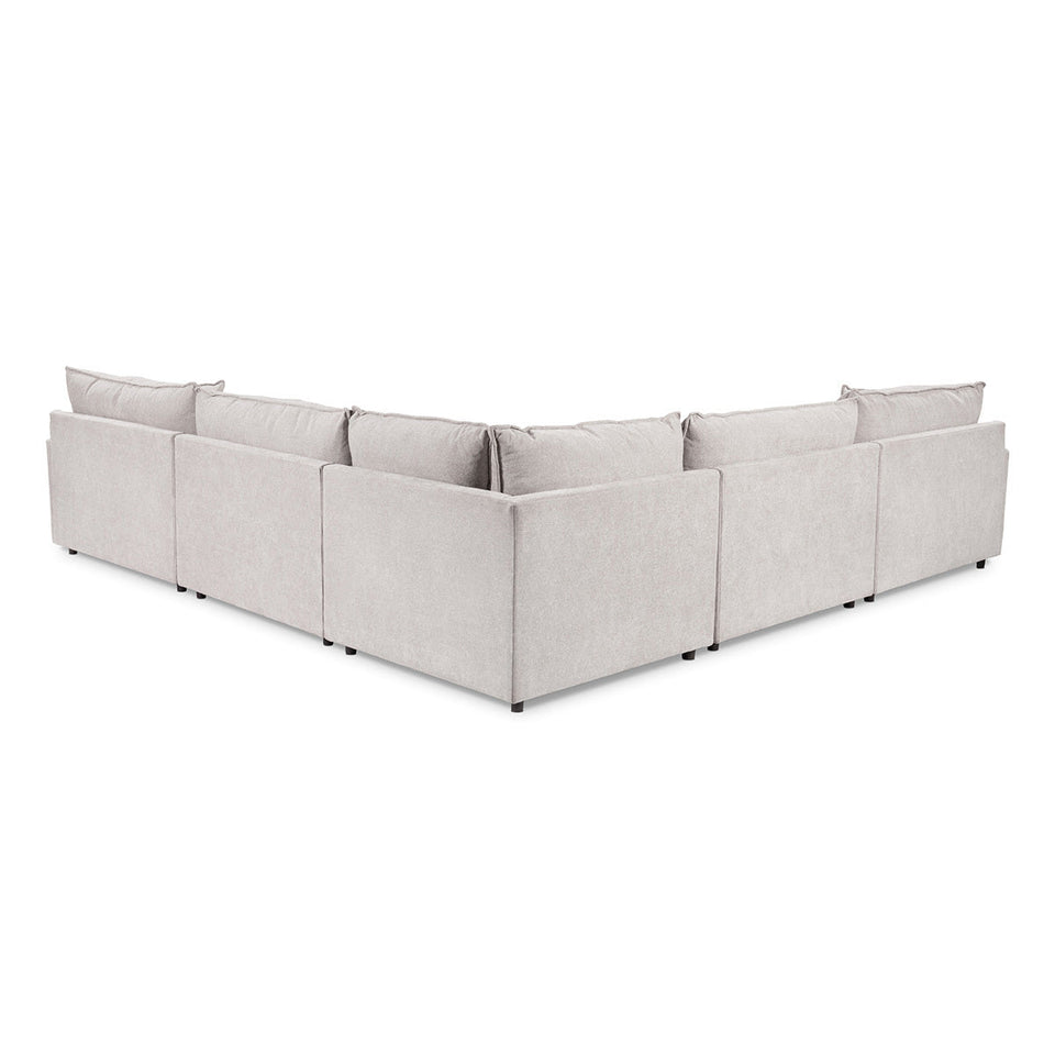 Caplan 6 Piece Sectional with Ottoman