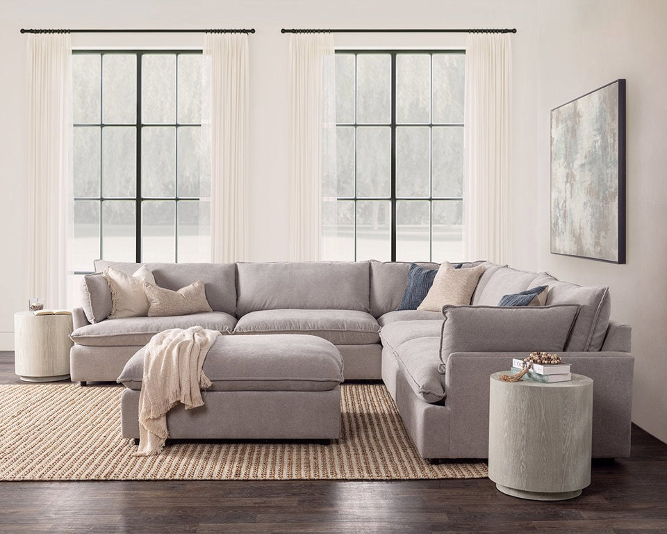 Caplan 6 Piece Sectional with Ottoman