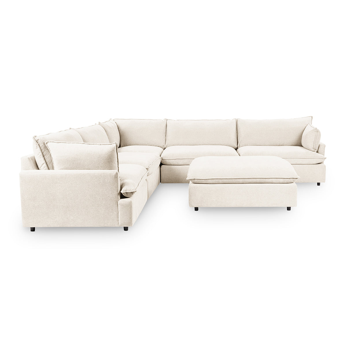 Caplan 6 Piece Sectional with Ottoman