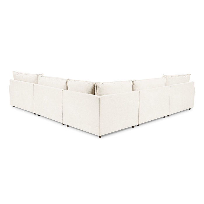 Caplan 6 Piece Sectional with Ottoman